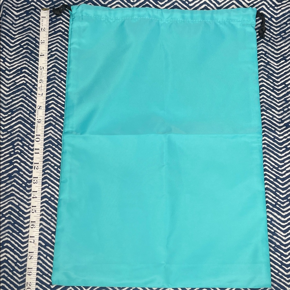 Teal Drawstring Bag - Picture 3 of 3